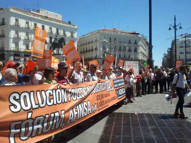 ADICAE Madrid pide justicia para los afectados de Fórum, Afinsa, Arte y Naturaleza (21/6/14)