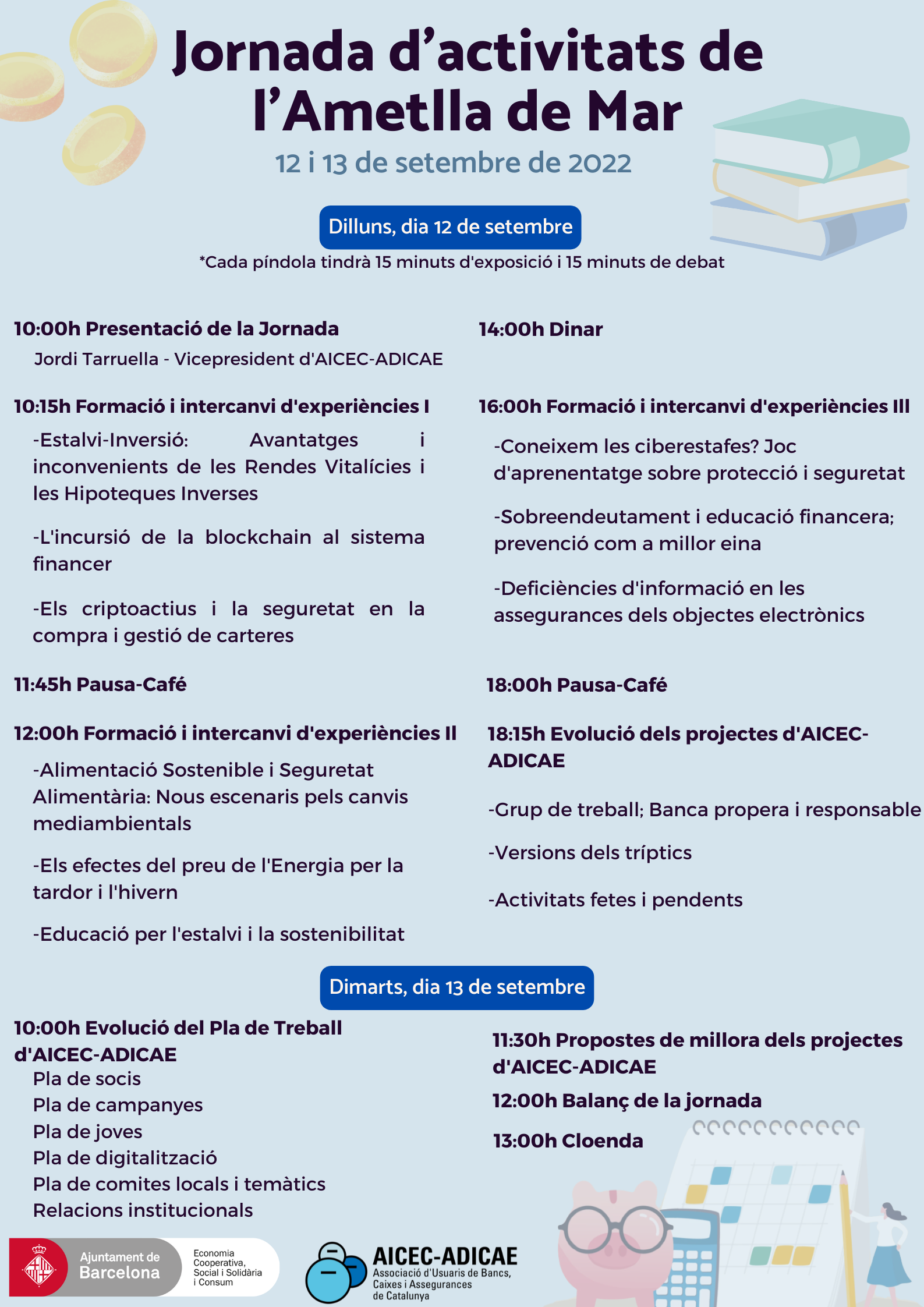 Programa jornada Ametlla de Mar 2022